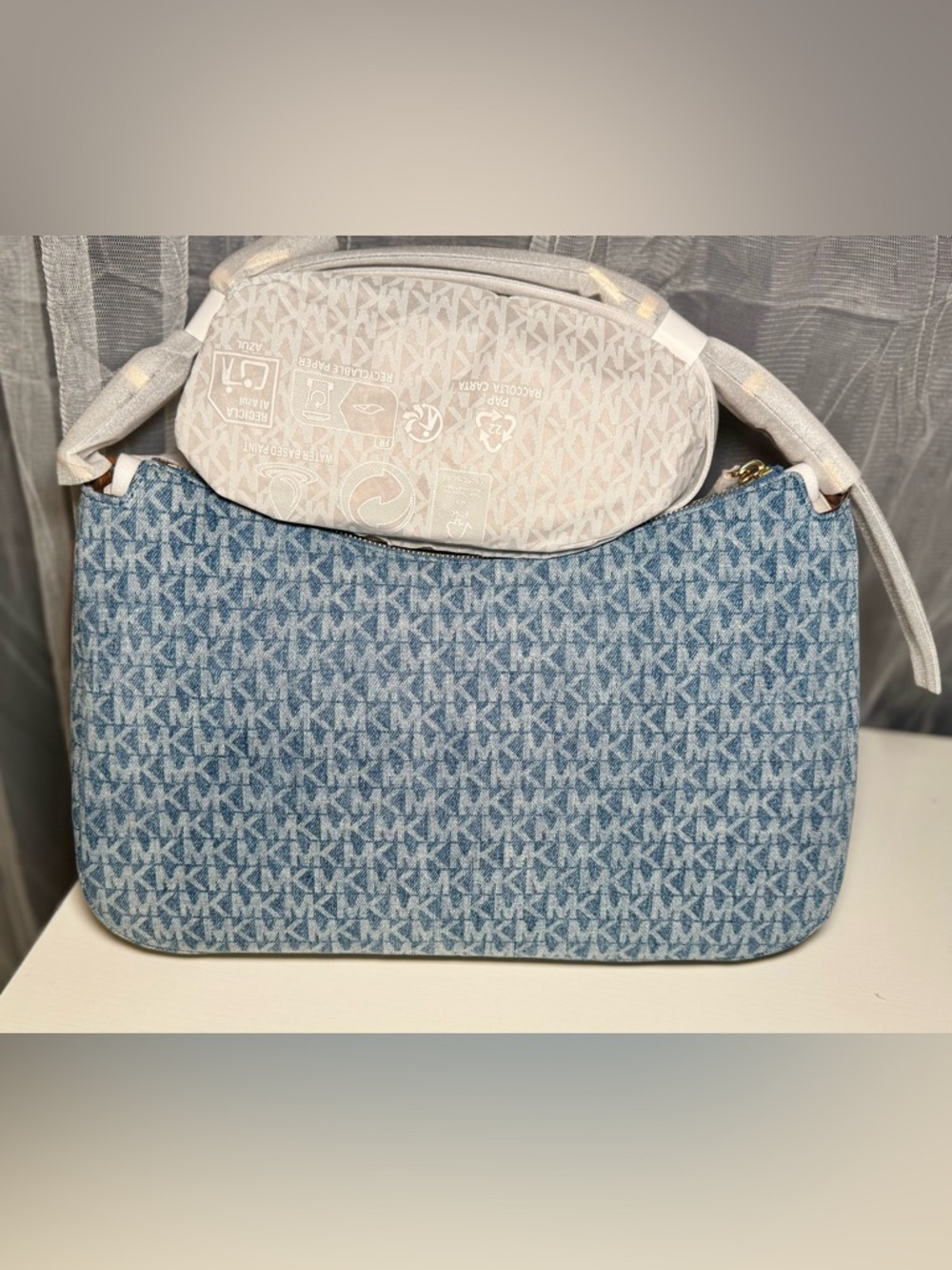 Michael Kors Blue Denim Nolita - Picture 2 of 15